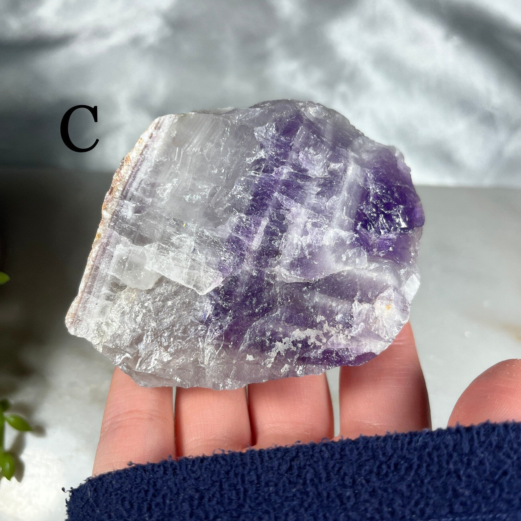 Raw Chevron Amethyst Crystal, Dream Amethyst Stone, Ethically Sourced UK Crystals, Reiki Healing Chakra Stone, Purple Crystal Gift for her