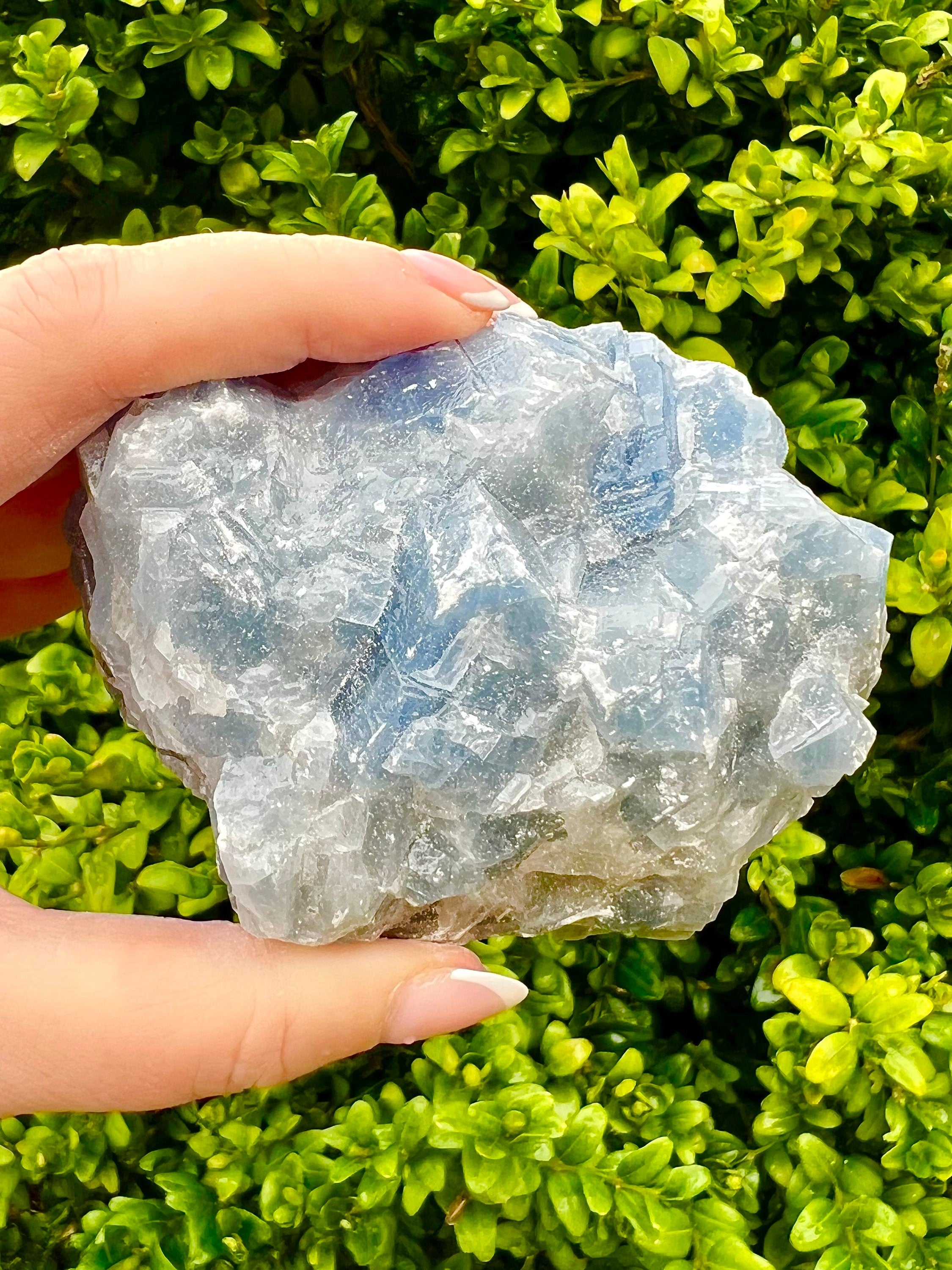Blue Calcite Crystals Large Raw Chunks, UK Crystals, Ethically Sourced, Crystal Gift