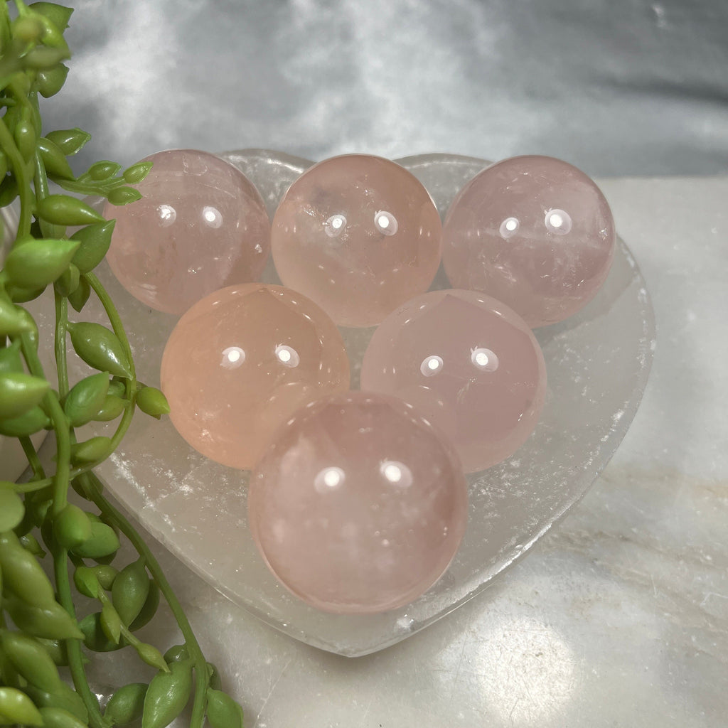 High Quality Rose Quartz Healing Crystal Spheres, Healing, Love, Relationships, Ethically Sourced UK Crystals, Gift