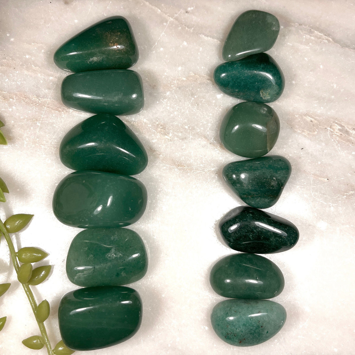 Green Aventurine Tumblestones, Consciously Sourced UK Crystals