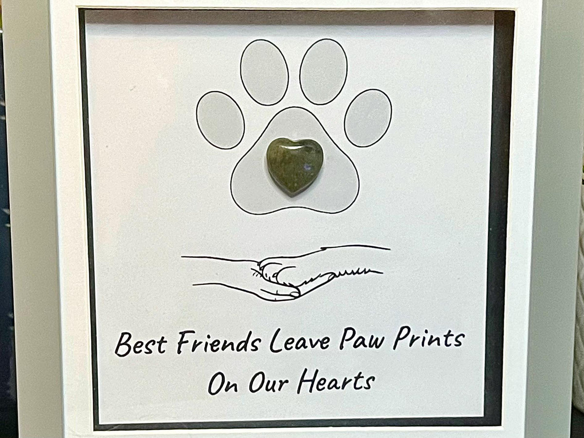 Pet Lovers Crystal Wall Art Frame, Dog groomers thank you gift, Cat lovers present, Pet memorial gift idea, Dog walkers Christmas Gift