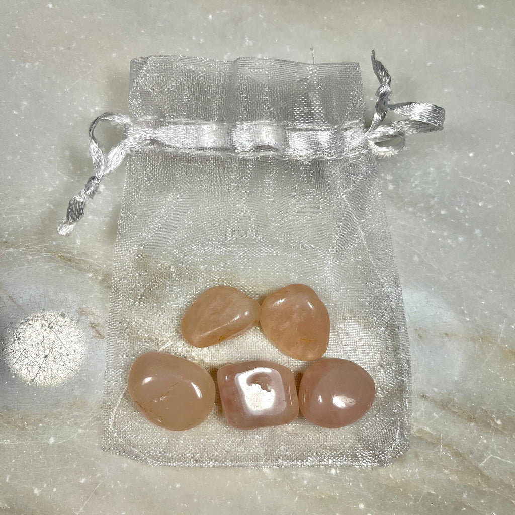 Rose Quartz Tumblestones, Size Options, Consciously Sourced, UK Crystals, Crystal Gift, Crystal of Love, Crystals to Manifest Love