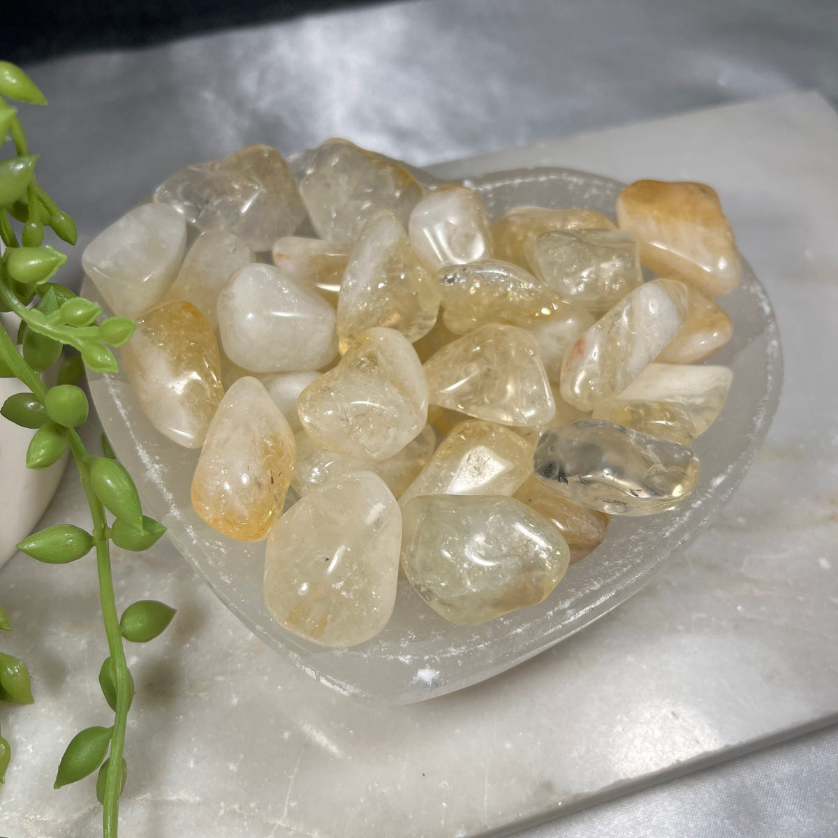 Citrine Tumblestones, Polished Heat Treated Amethyst, Consciously Sourced,  UK Crystals