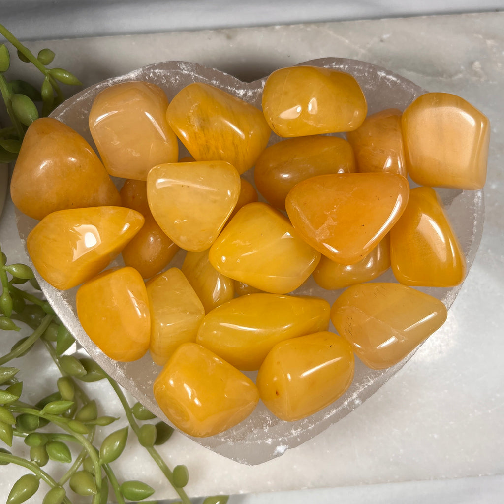 Yellow Aventurine Tumblestones, Consciously Sourced UK Crystals