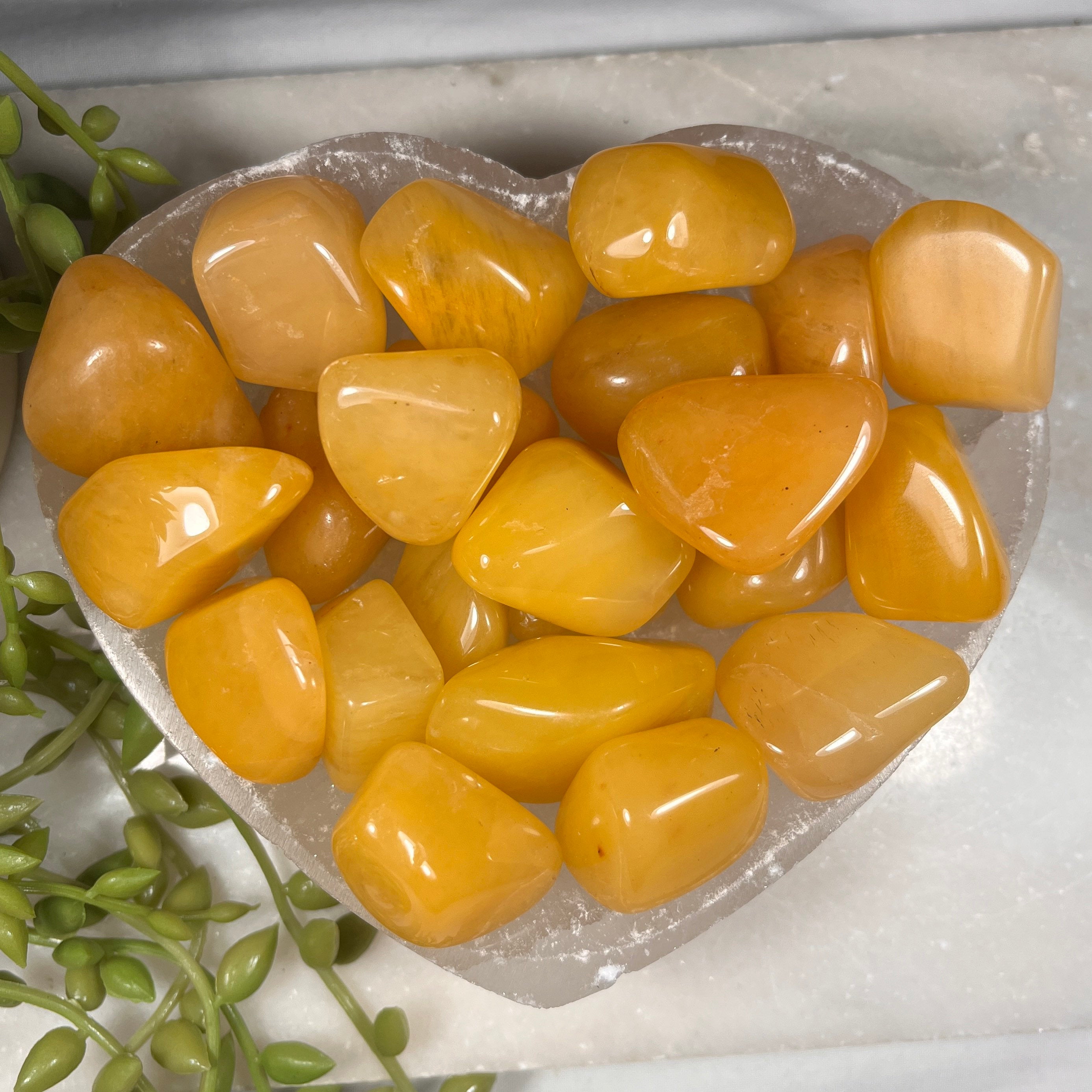 Yellow Aventurine Tumblestones, Consciously Sourced UK Crystals