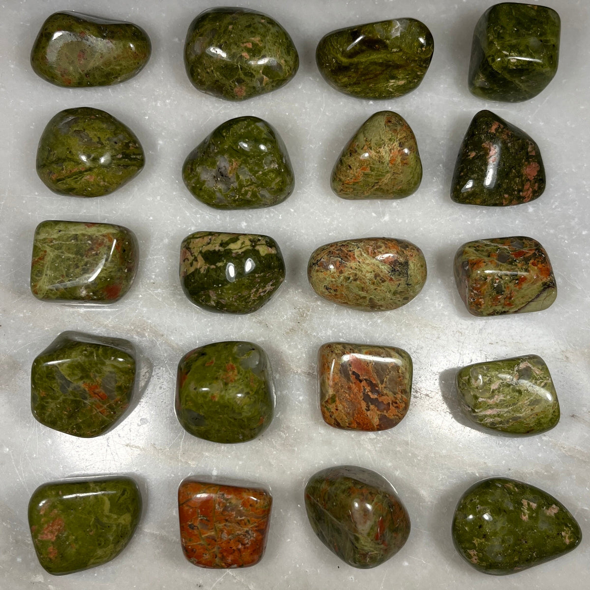 High Quality Unakite Tumblestones, Stone of Compassion and Empathy, Heart Chakra Healer, Ethically Sourced UK Crystals, Gift