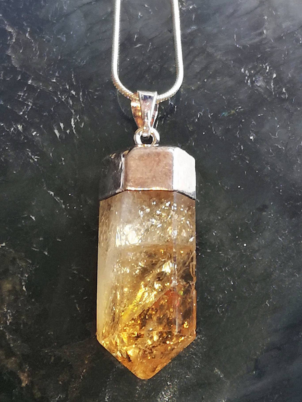 Crystal Point Necklaces,  Crystal Pendant on Silver Chain, Sterling Silver Crystal Jewellery, Ethically Sourced UK Crystal Gifts