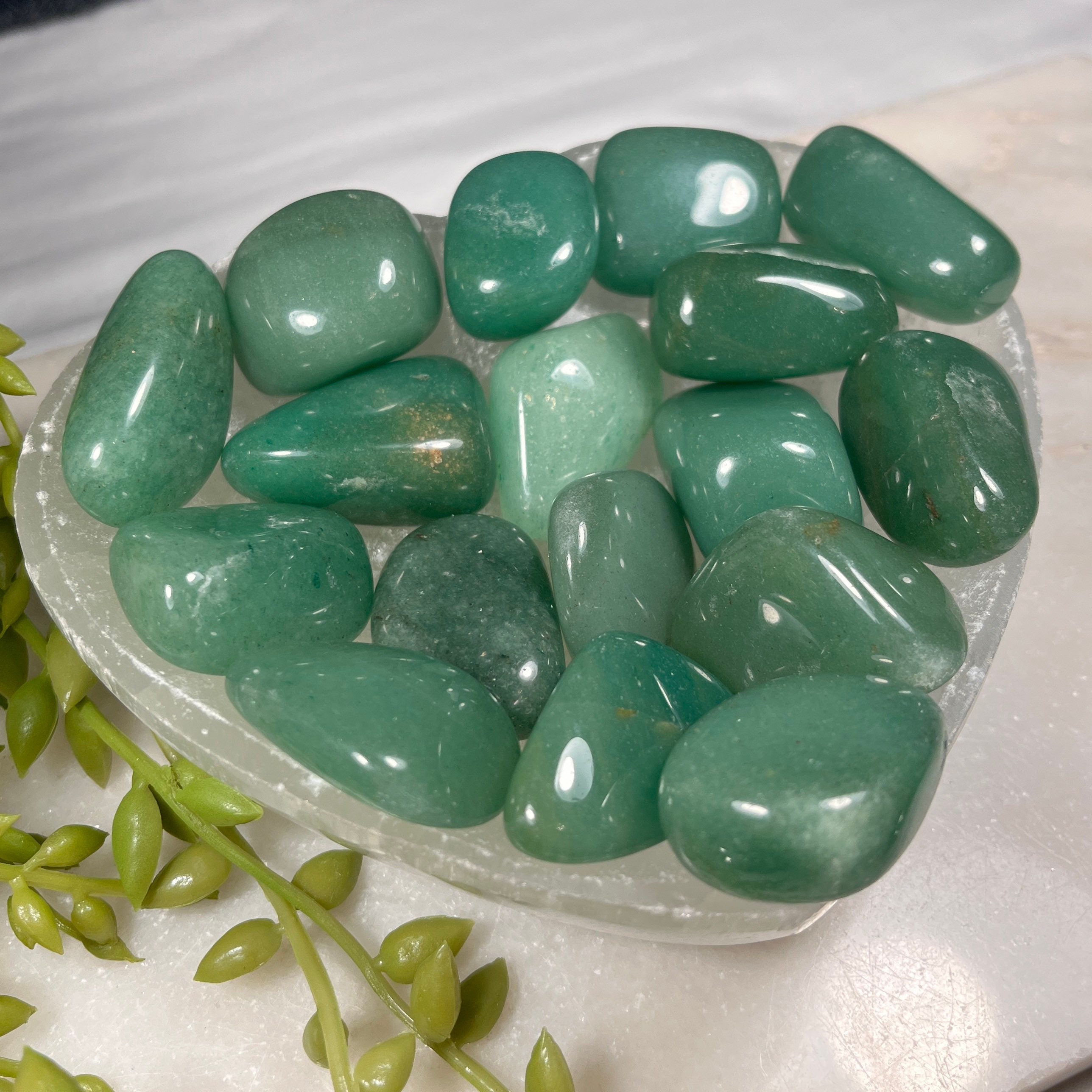 Green Aventurine Tumblestones, Consciously Sourced UK Crystals