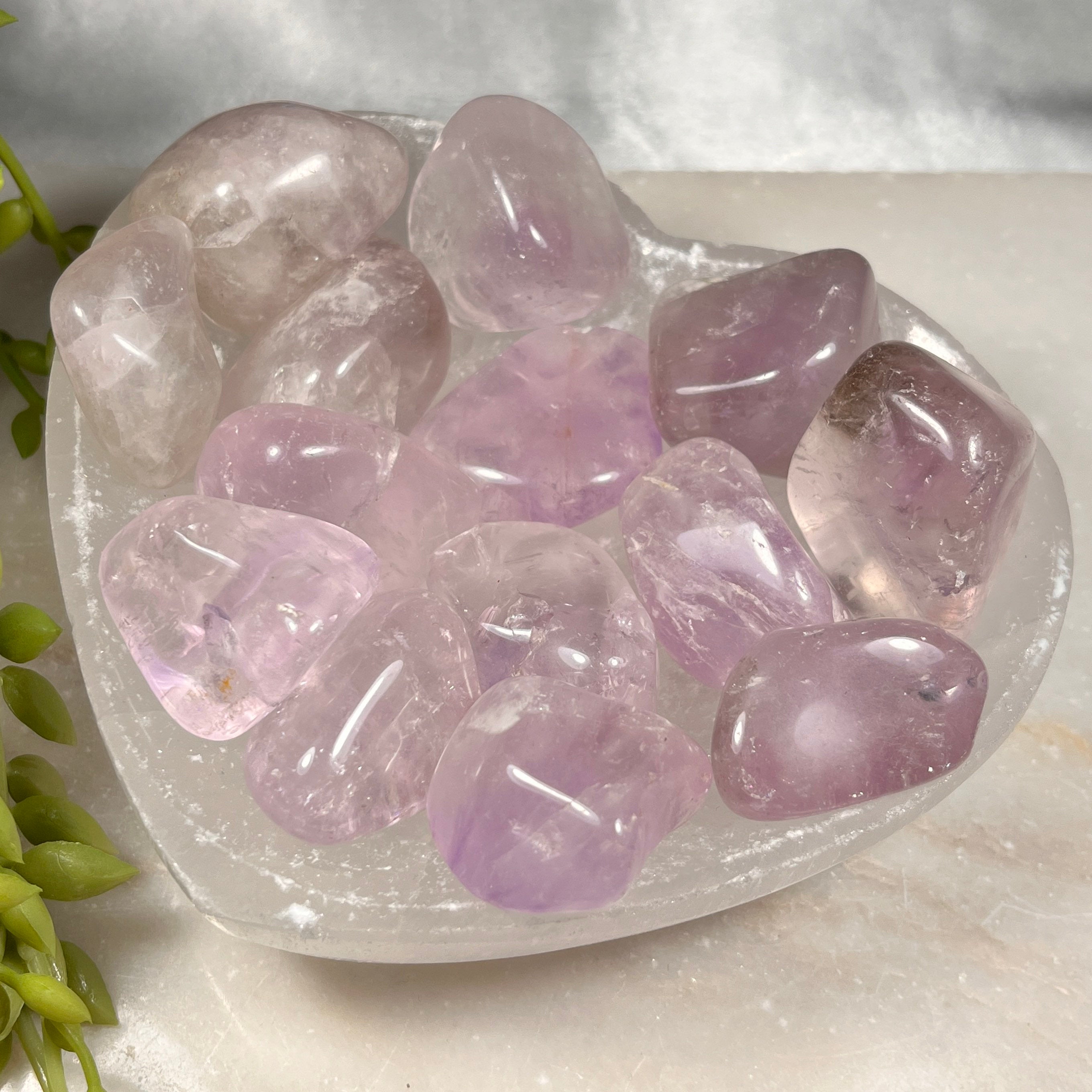 Amethyst Tumblestones, B Grade, Small  and Large Options, Ethically Sourced UK Crystal Gifts