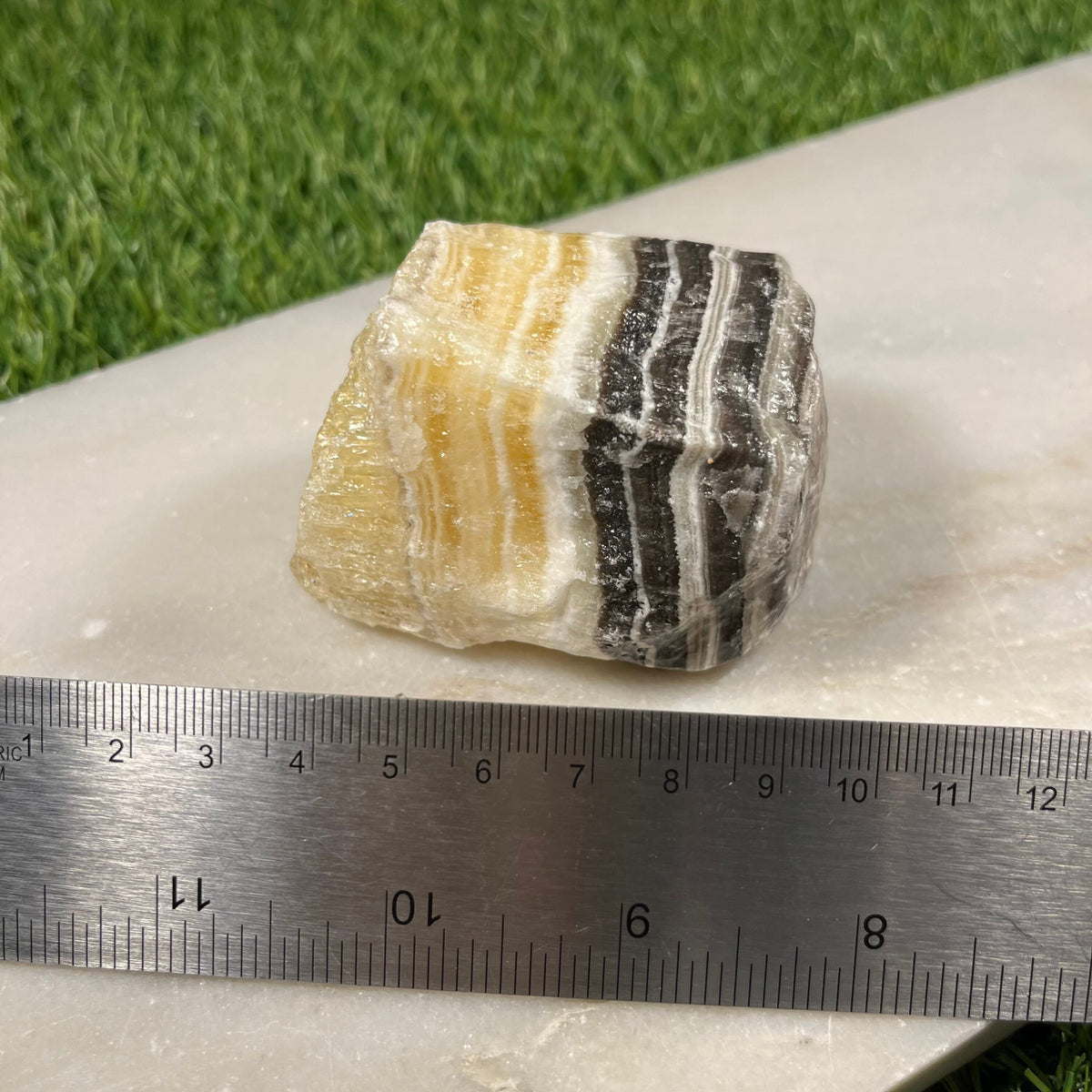 Zebra Calcite Crystals, Raw Phantom Calcite Chunks, Balances all Chakras, Ethically Sourced UK Healing Crystals, Reiki Stones