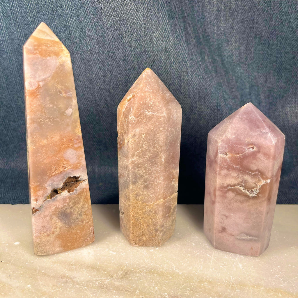 Pink Amethyst Tower,  Pink Amethyst Point, Metaphysical Obelisk, Heart Chakra, Statement Piece, UK Gemstone Gift, Chunky Druzy Tower C