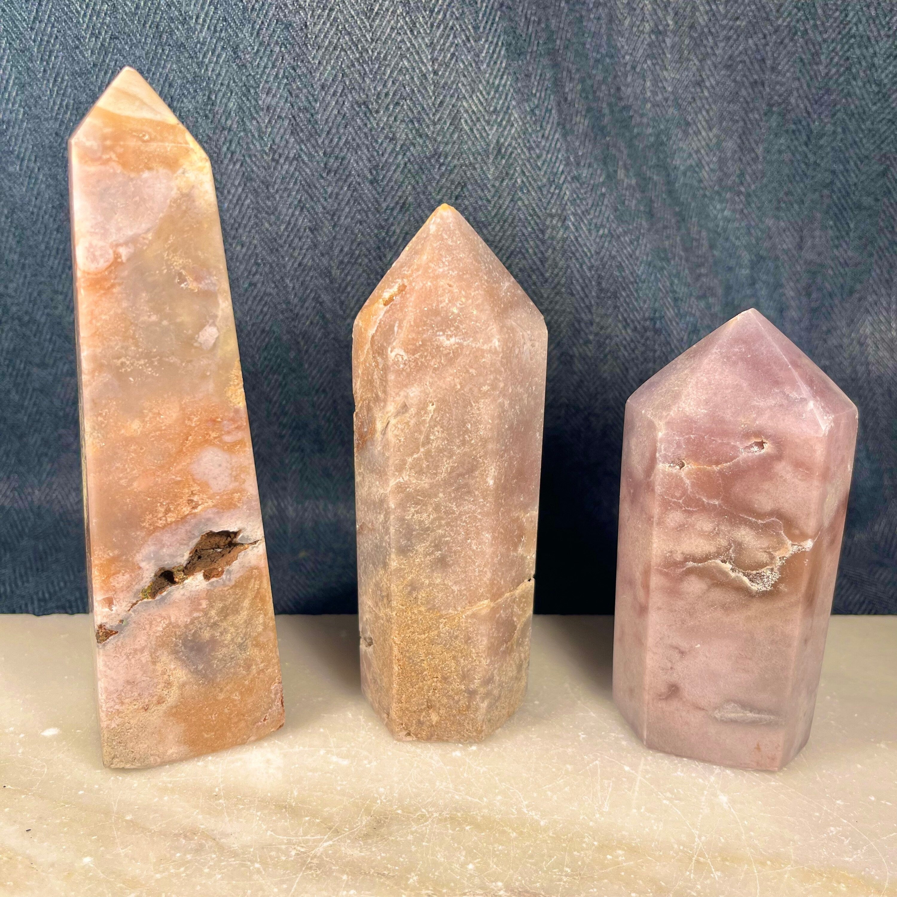 Pink Amethyst Tower,  Pink Amethyst Point, Metaphysical Obelisk, Heart Chakra, Statement Piece, UK Gemstone Gift, Chunky Druzy Tower C