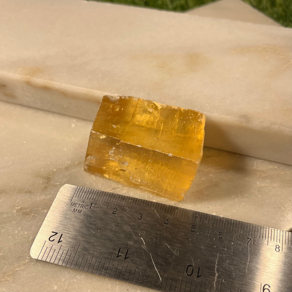 Honey Calcite crystal chunks, Raw Honey Calcite crystal, third eye chakra stone, solar plexus chakra crystal, ethically sourced UK crystal