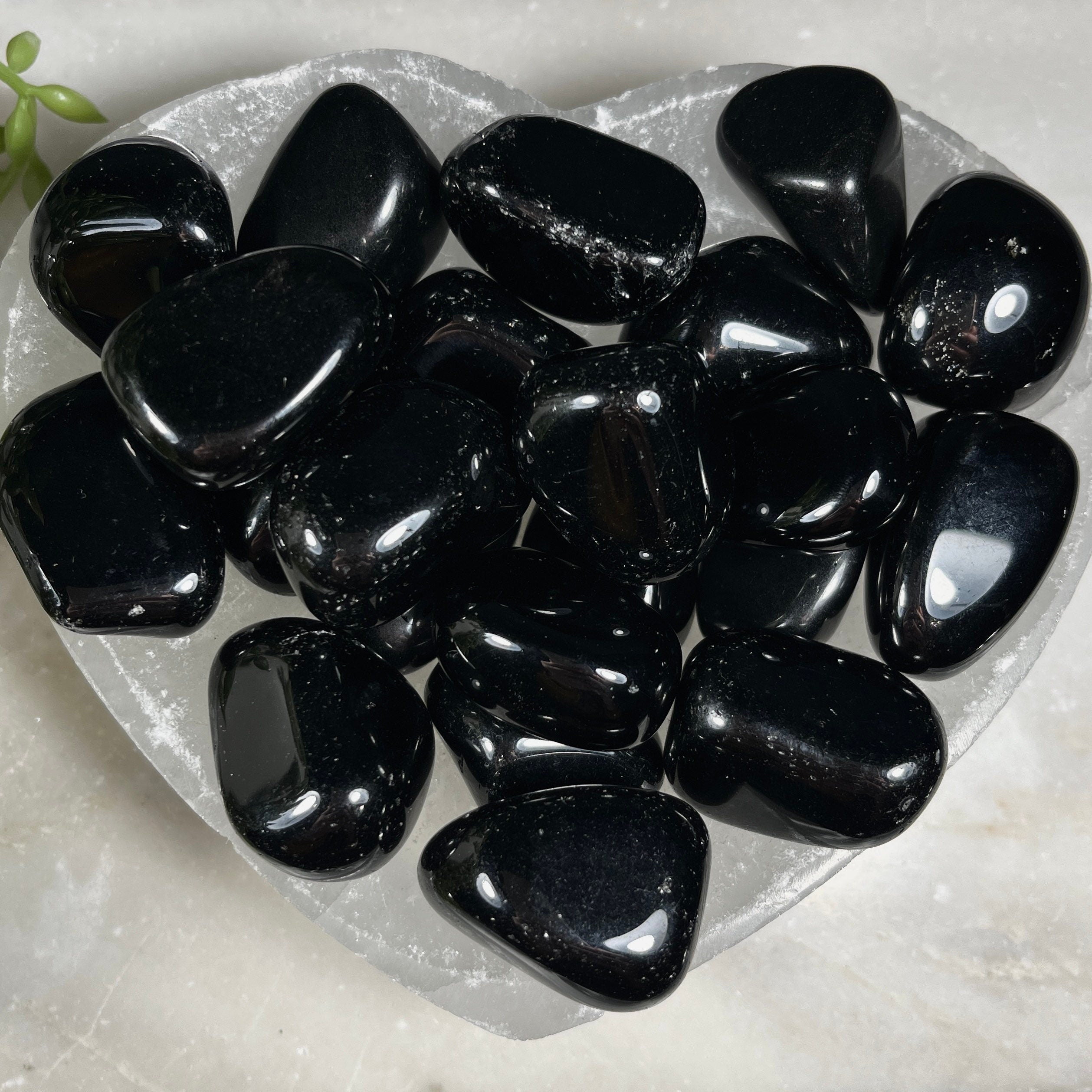 Black Obsidian Tumblestones, Protection Stone, Intuition, Reiki, Consciously Sourced UK Crystals | Gift
