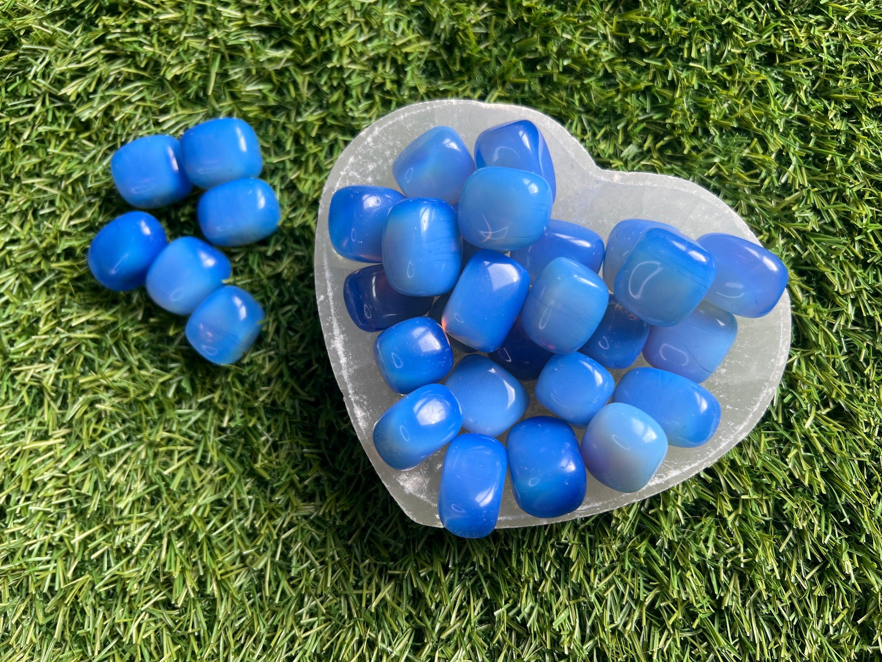 Blue Opalite Tumblestones, Blue Crystal gift, Ethically Sourced UK Crystals, Crystal Gift for strength, Chakra Stones, Metaphysical Shop