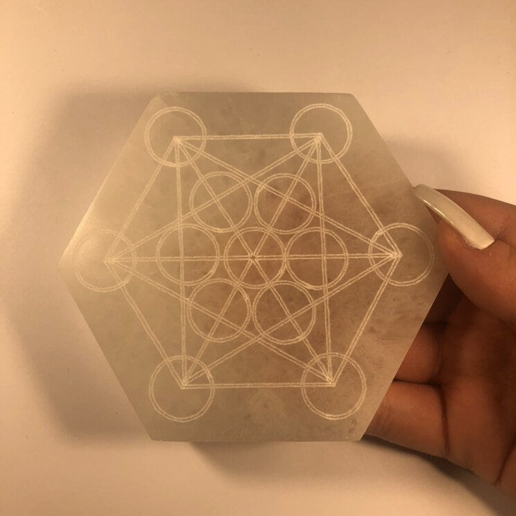 Selenite Charging Plates, Satin Spa Healing Crystal, Crystal Cleanser, Self Cleansing Gypsum, UK Crystals, Ethically Sourced, Crystal Gift