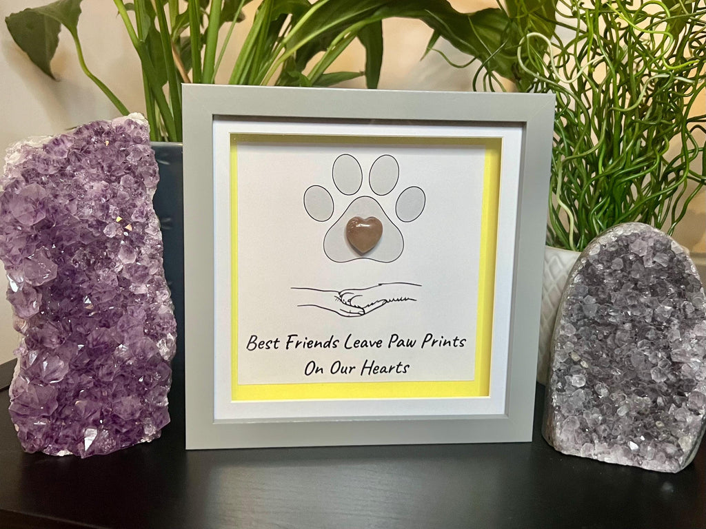 Pet Lovers Crystal Wall Art Frame, Dog groomers thank you gift, Cat lovers present, Pet memorial gift idea, Dog walkers Christmas Gift