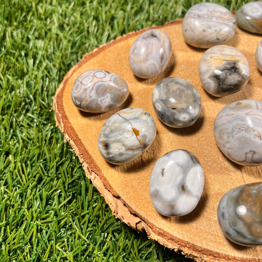 Ocean Jasper Tumblestones, Consciously Sourced UK Crystals