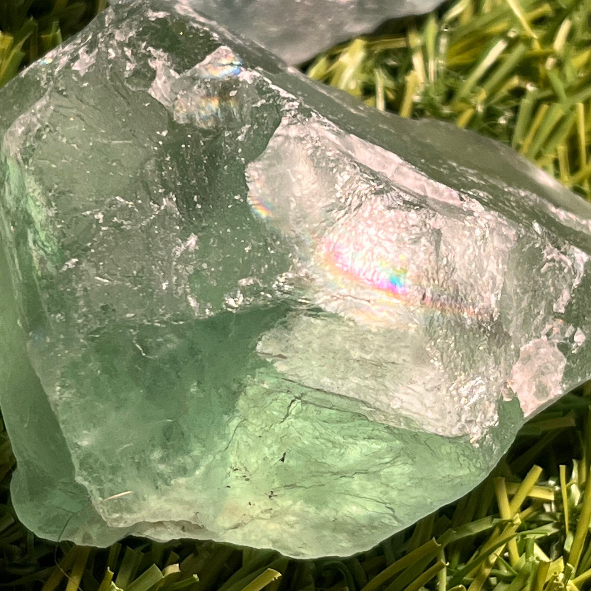 Raw Green Fluorite Chunks, Consciously Sourced UK Crystals