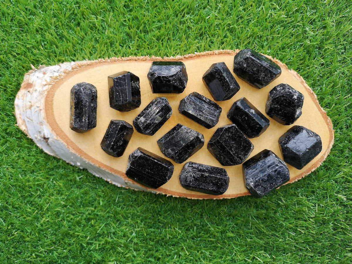 Double Point Black Tourmaline Crystal, Ethically Sourced, Crystal for Protection, UK Reiki Healing Stone, Metaphysical Shop, Root Chakra