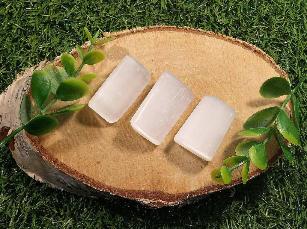 Selenite Tumblestones, High Quality Satin Spar, Purifying Gypsum Stones, UK Healing Crystals, Crown Chakra Healer, Ethically Sourced