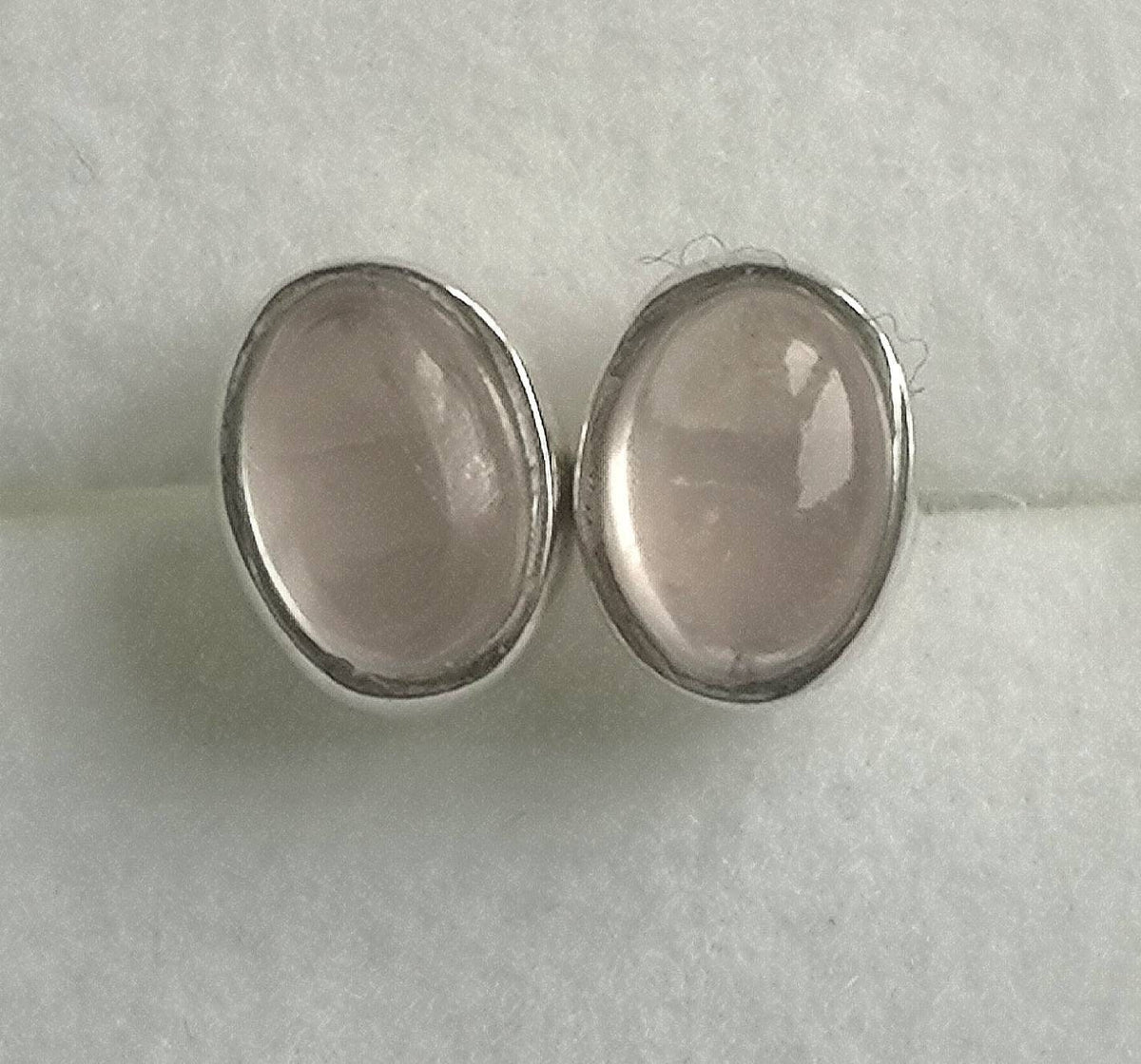 Sterling Silver Gemstone Stud Earrings, Ethically Sourced, UK Crystals, Malachite, Amethyst, Rose Quartz, Sodalite, Blue Lace Agate, Peridot