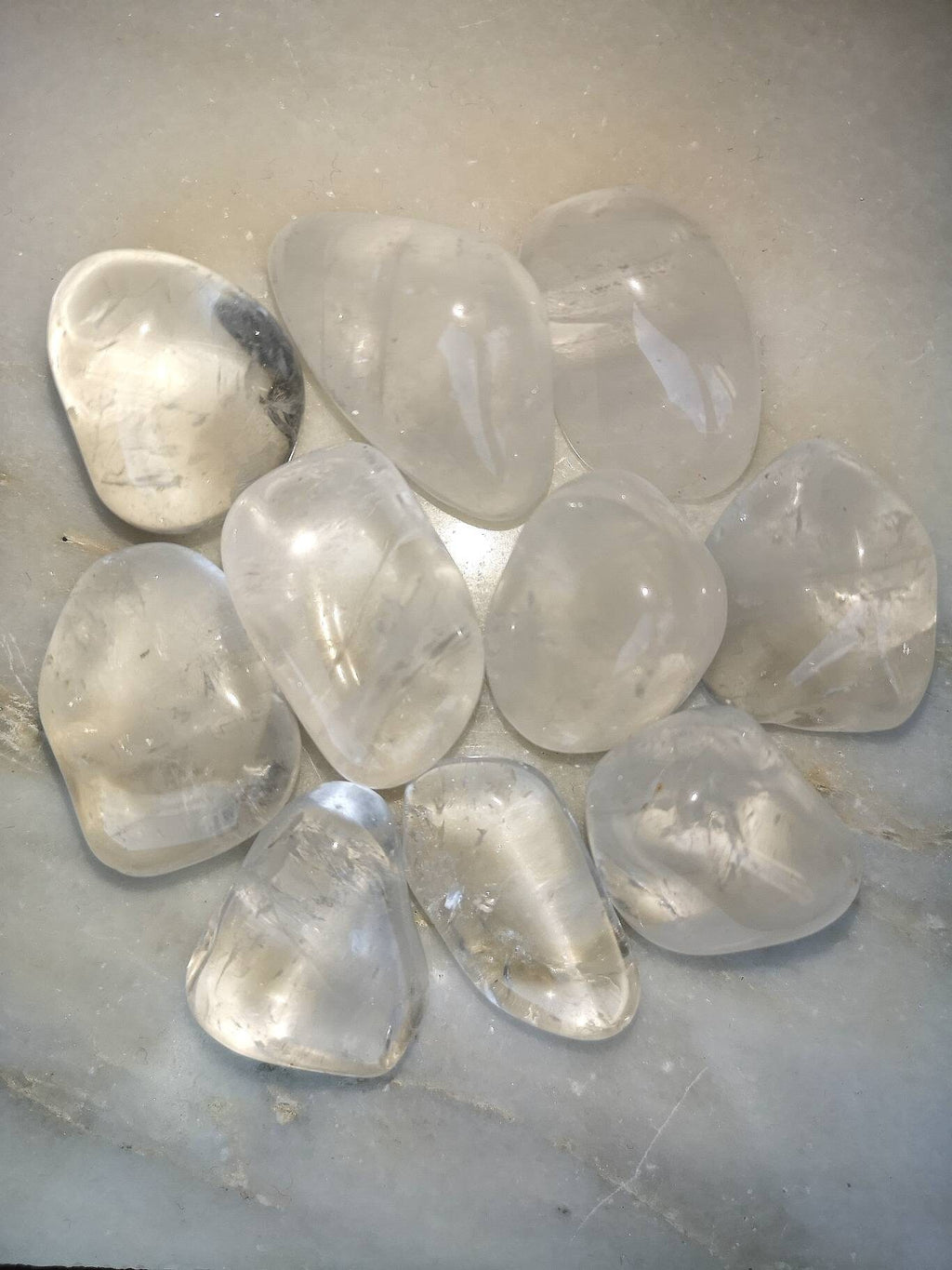 Clear Quartz Tumblestones. Consciously Sourced, UK Crystals