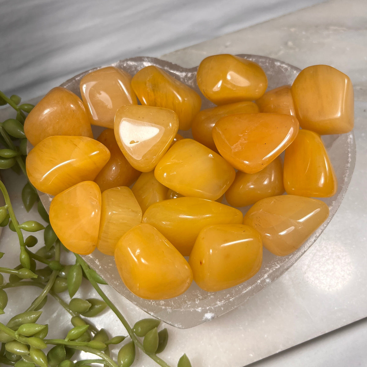 Yellow Aventurine Tumblestones, Consciously Sourced UK Crystals