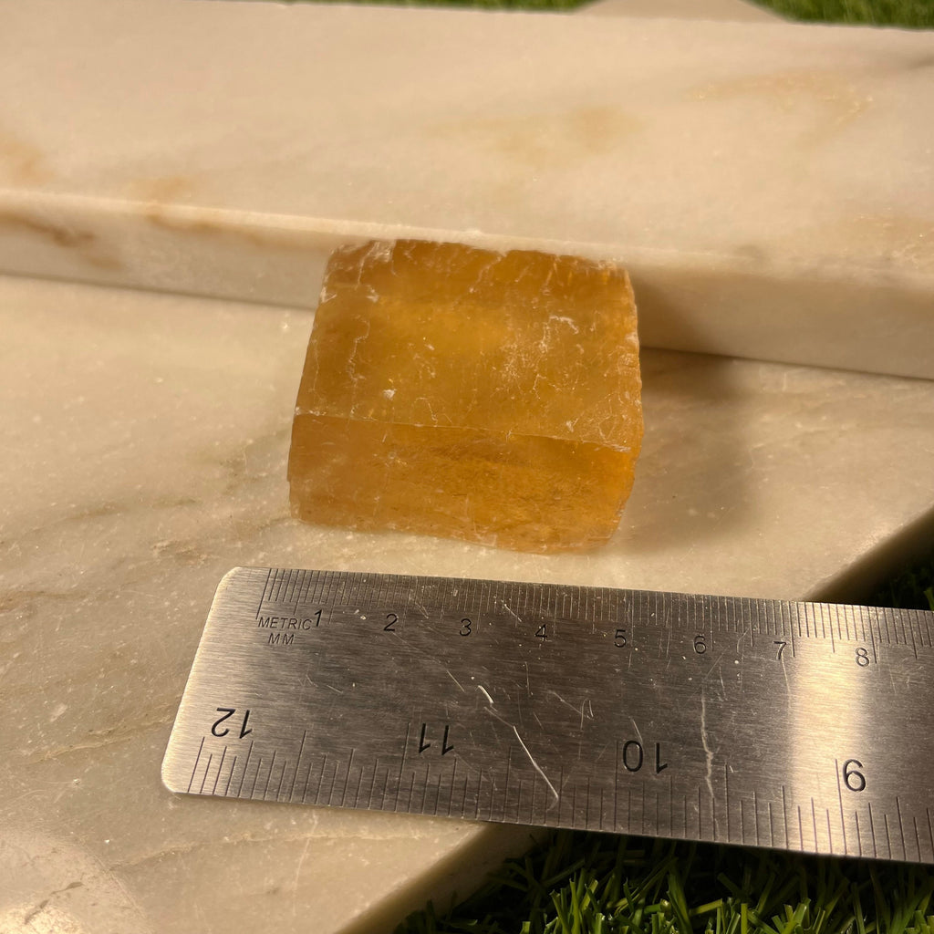 Honey Calcite crystal chunks, Raw Honey Calcite crystal, third eye chakra stone, solar plexus chakra crystal, ethically sourced UK crystal