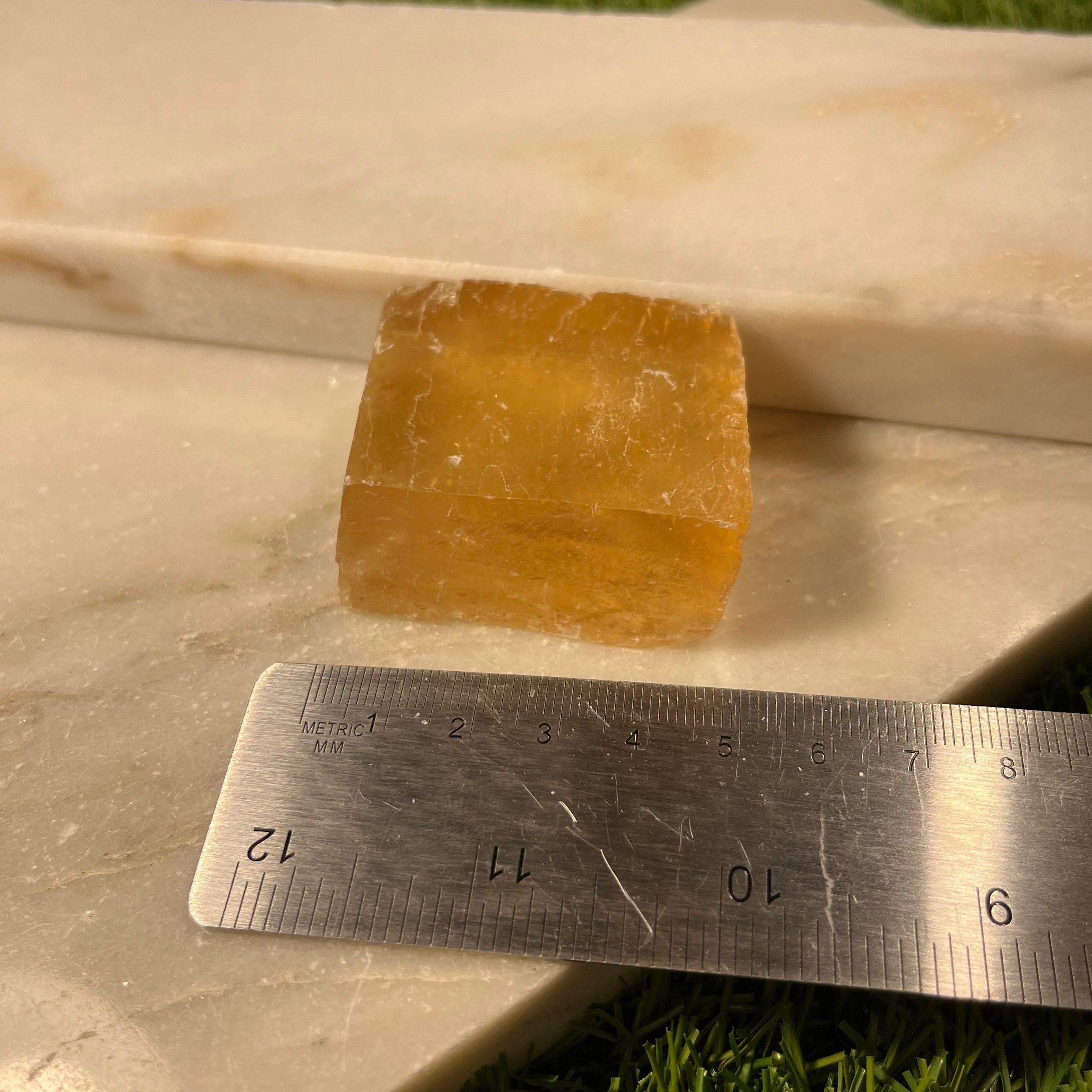 Honey Calcite crystal chunks, Raw Honey Calcite crystal, third eye chakra stone, solar plexus chakra crystal, ethically sourced UK crystal