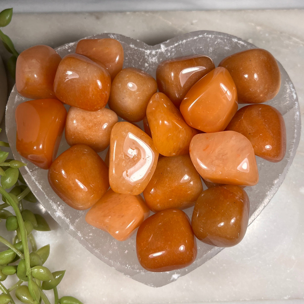 Peach Aventurine Tumblestones, Consciously Sourced UK Crystals