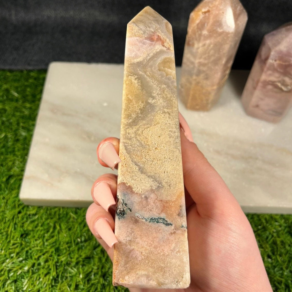 Pink Amethyst Tower, Pink Amethyst Point, Pink Amethyst Obelisk, Statement Piece, Rare Crystal Geode with druzy, Christmas gift, Tower A