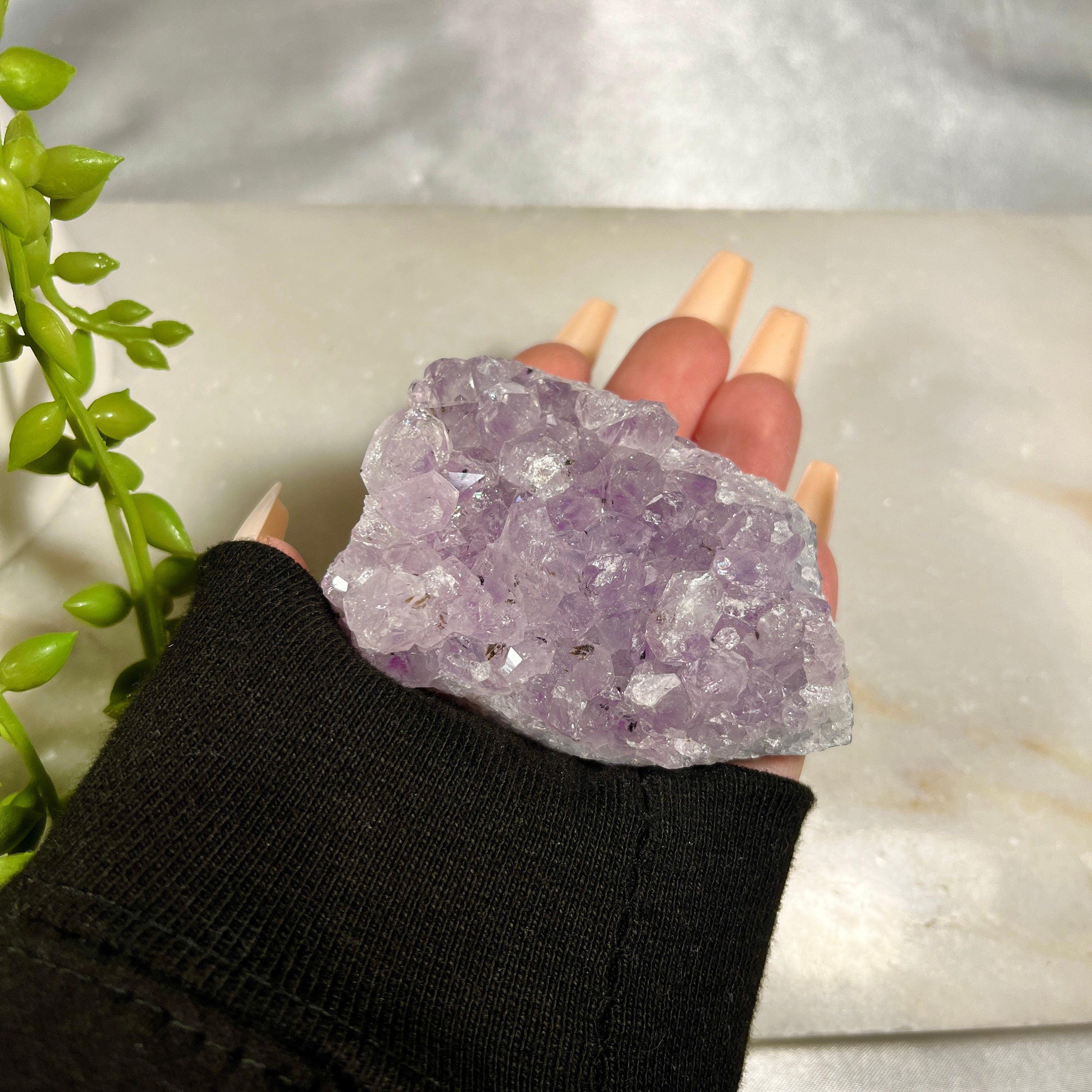 Amethyst Crystal Clusters, Raw Amethyst Geodes, Raw Amethyst, Purple Crystals, Soothe Anxiety, Consciously Sourced, UK Healing Crystals