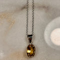 Faceted Natural Citrine Necklaces, Crystal Jewellery, Sterling Silver and gemstone necklace, Mothers Day Gift for her, Crystal for healing
