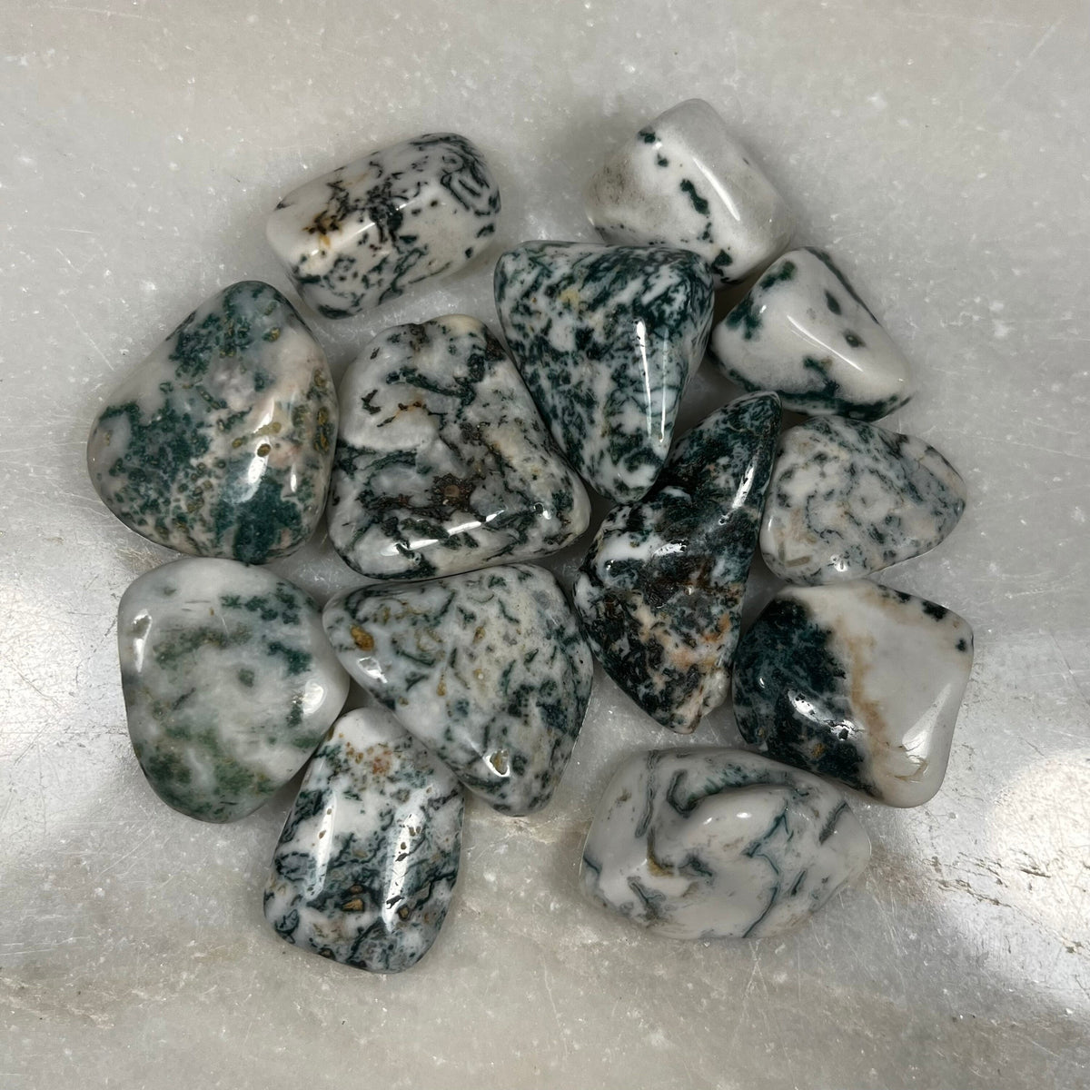 High Quality Tree Agate Crystals, Tree Agate Tumblestones, UK Crystals, Ethically Sourced, Crystal Gift, heart chakra, anti anxiety