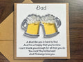 Dad You Rock Card, Beer Pint Tankard and Seaglass Picture, Drinks Gift for him, Fathers Day, Birthday or Christmas, Seaham Glass, 3D Printed