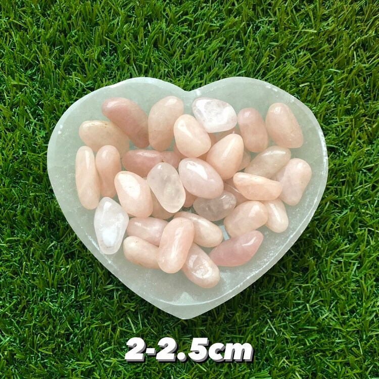 Rose Quartz Tumblestones, Size Options, Consciously Sourced, UK Crystals, Crystal Gift, Crystal of Love, Crystals to Manifest Love