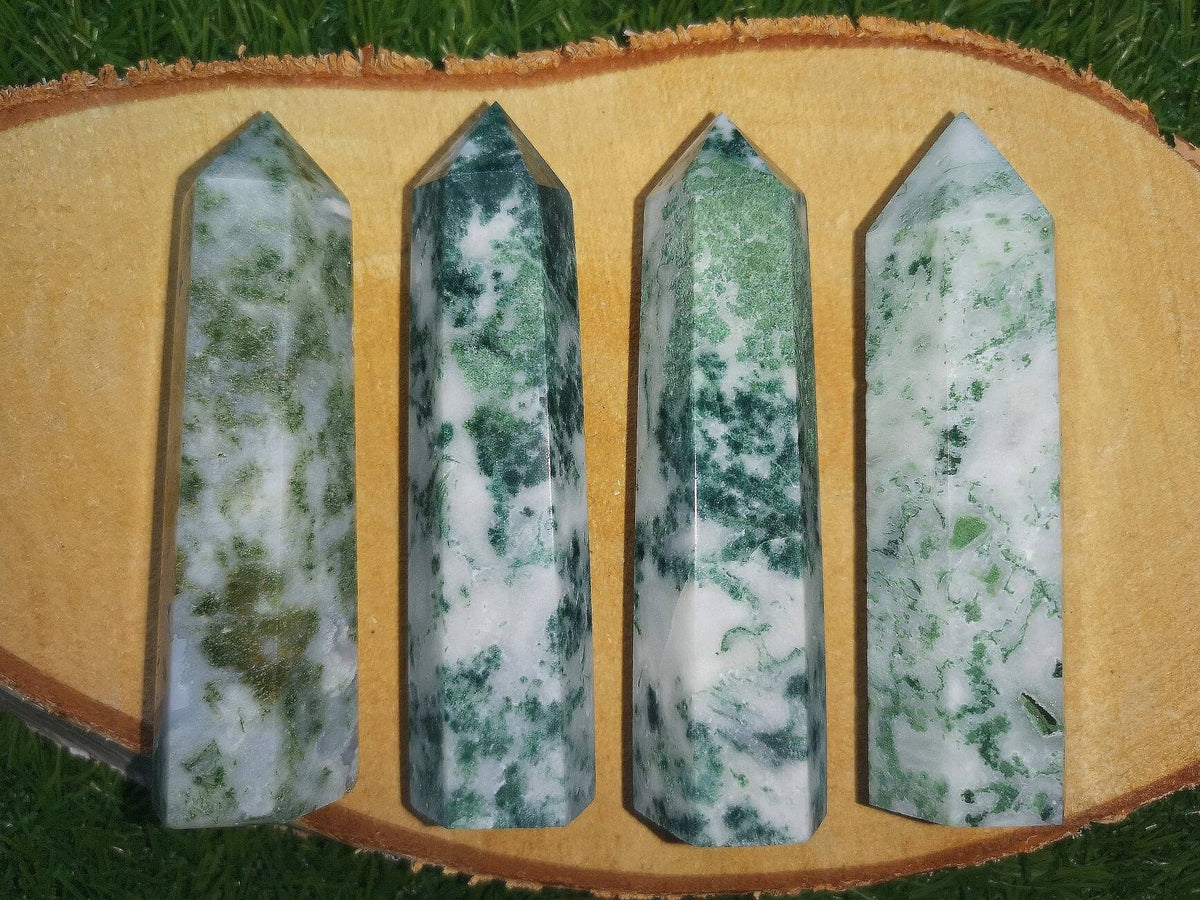 Tree Agate Towers, Crystal Generators, Ethically Sourced UK Crystals
