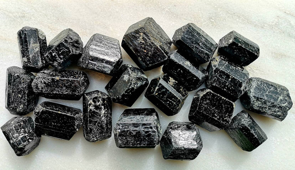 Double Point Black Tourmaline Crystal, Ethically Sourced, Crystal for Protection, UK Reiki Healing Stone, Metaphysical Shop, Root Chakra