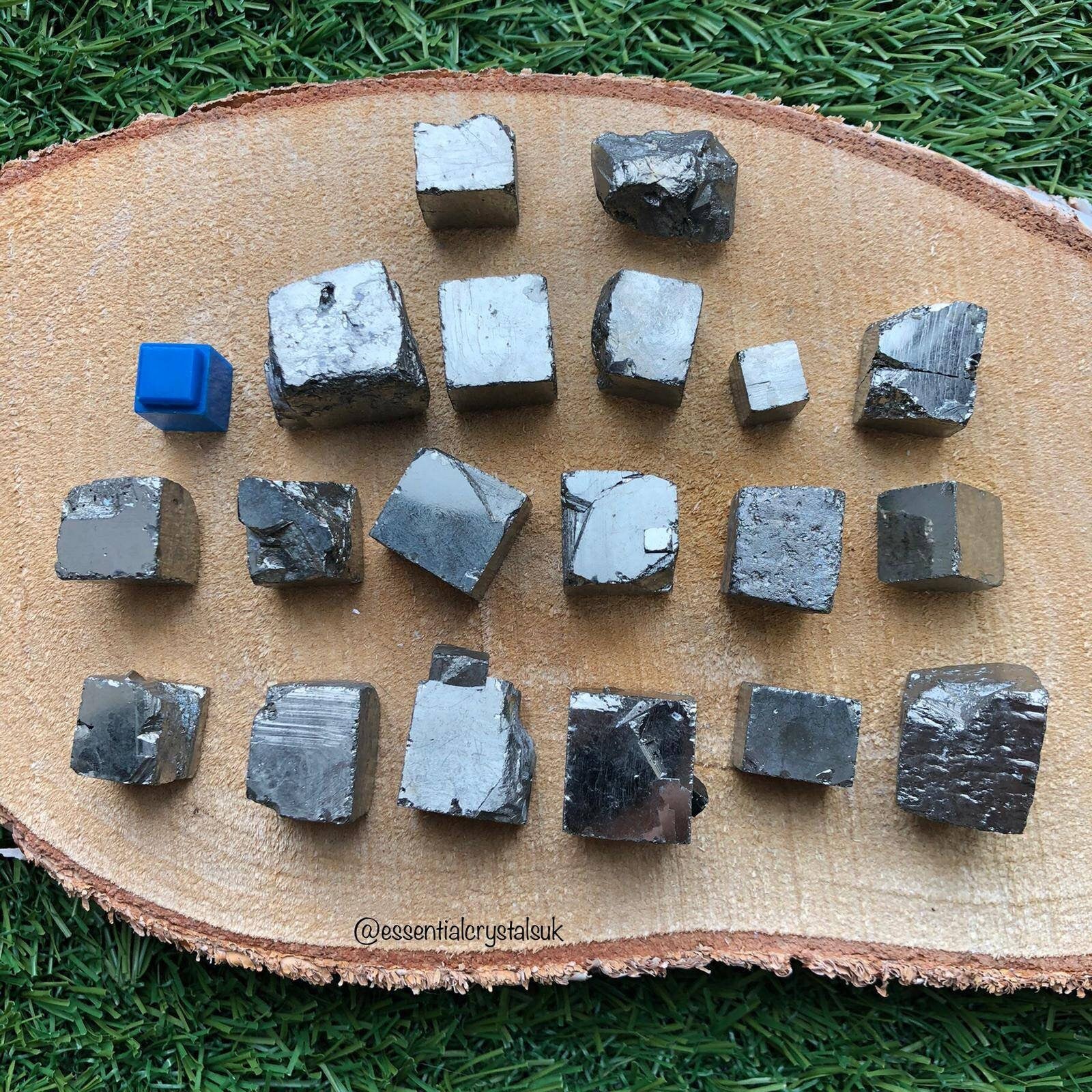Pyrite Healing Crystal Cube, Fools Gold, Crystal for Protection,  Fights Infections, Immune System Booster,  Metaphysical Ethically Sourced