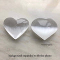 Selenite Hearts 7cm, Crystal Cleanser, Satin Spar