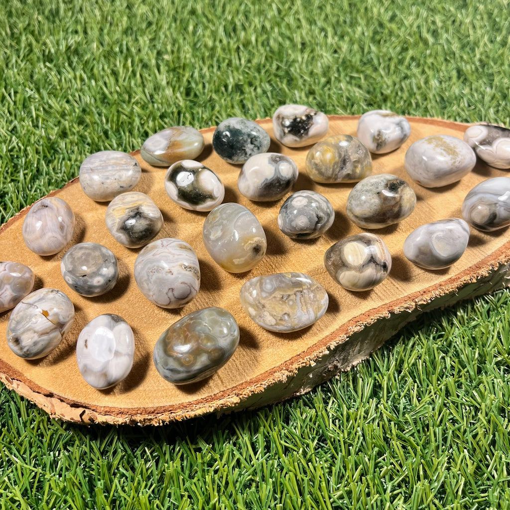 Ocean Jasper Tumblestones, Consciously Sourced UK Crystals