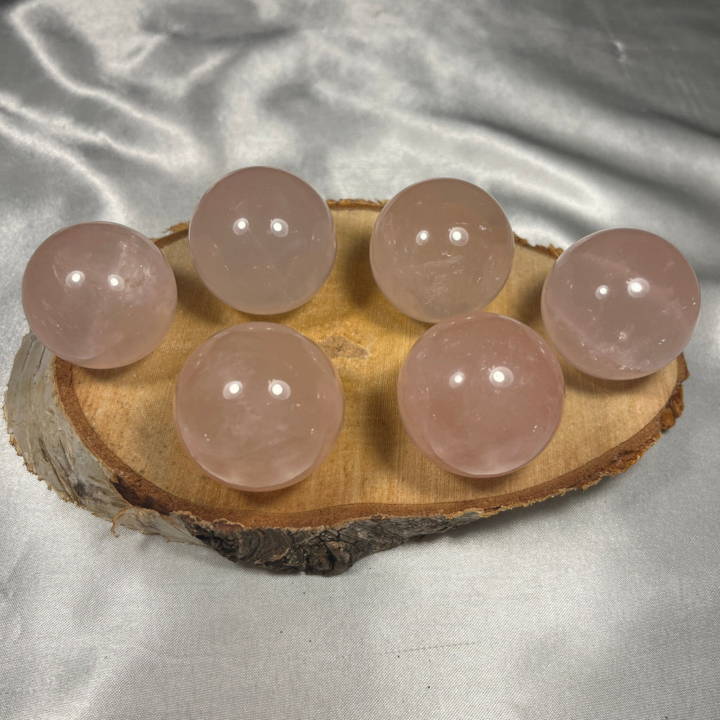 High Quality Rose Quartz Healing Crystal Spheres, Healing, Love, Relationships, Ethically Sourced UK Crystals, Gift