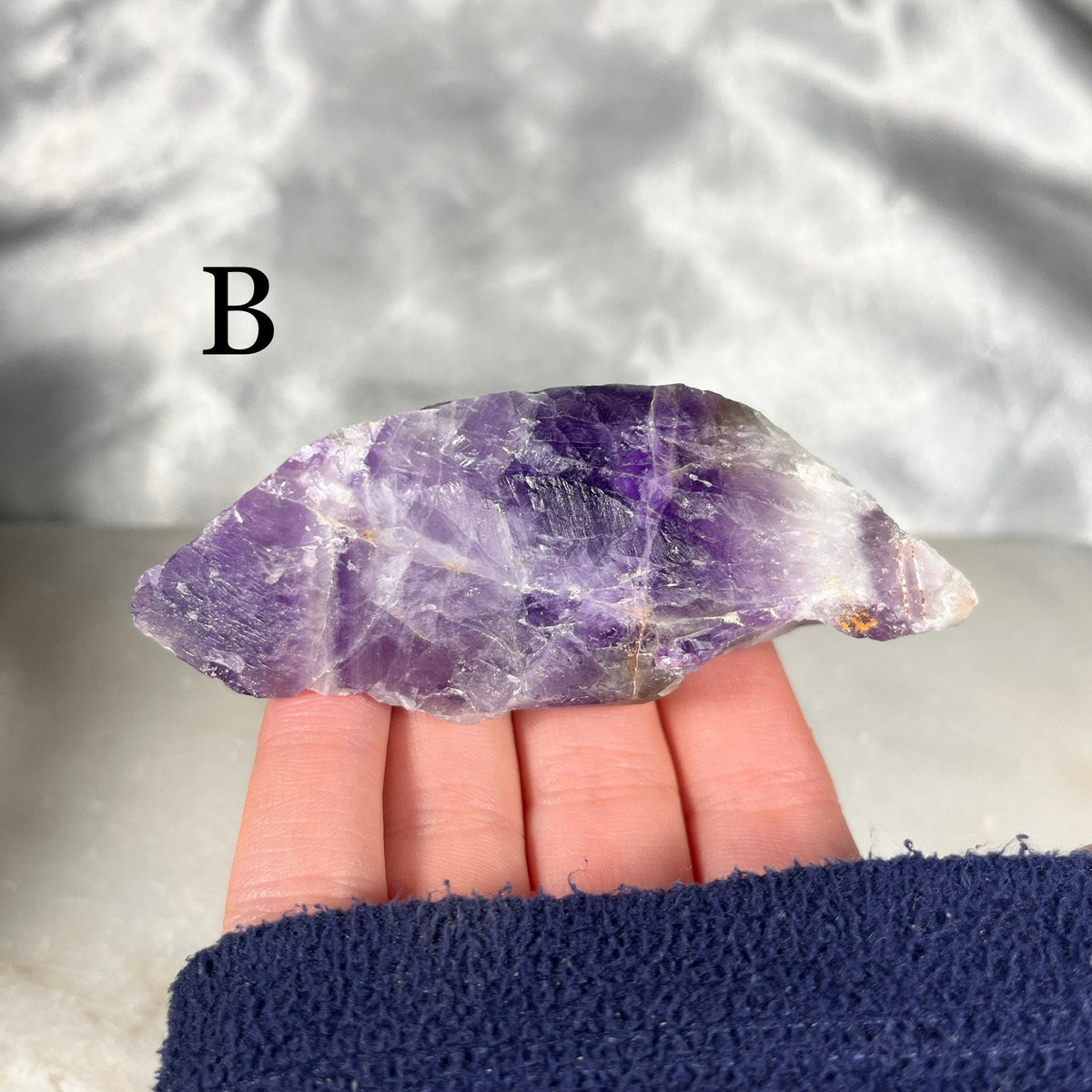 Raw Chevron Amethyst Crystal, Dream Amethyst Stone, Ethically Sourced UK Crystals, Reiki Healing Chakra Stone, Purple Crystal Gift for her