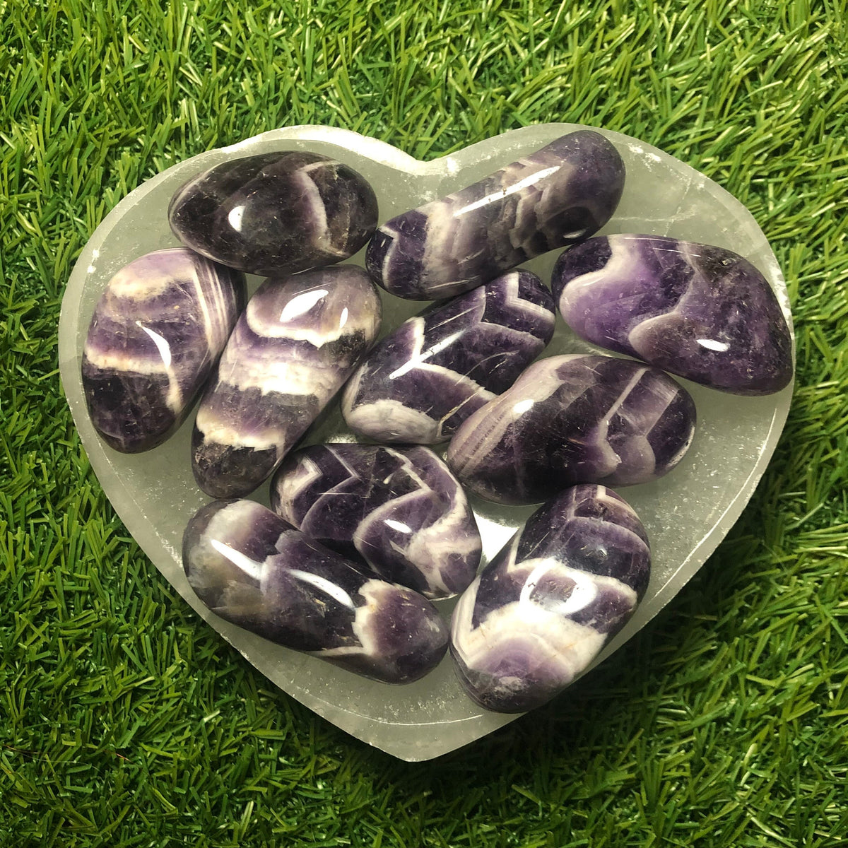 Dream Amethyst Tumblestones, Chevron Amethyst Crystal, High Quality UK Crystals, Ethically Sourced Stones, Purple Crystal, Witchy Gifts