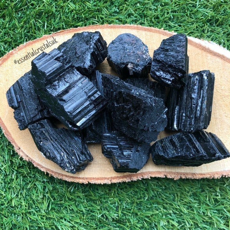 Large and Medium Raw Black Tourmaline, High Quality, Consciously Sourced Crystals, Black Protection Stone, New Home Crystal Gift