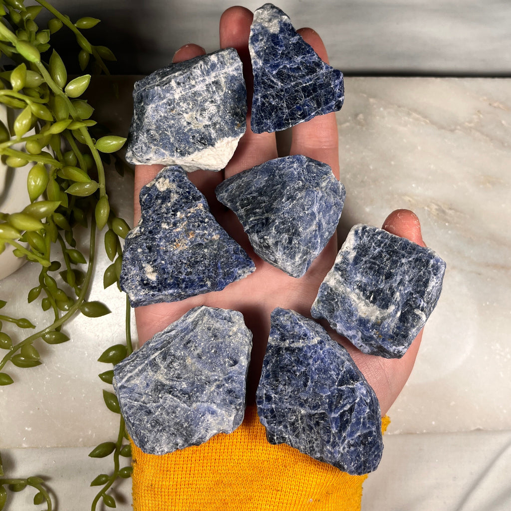 Raw Sodalite Pieces, Consciously Sourced UK Crystals