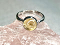 Citrine Crystal Ring, 925 Sterling Silver, UK size Q, Gemstone Jewellery, Crystal gift for wealth, Ethically sourced, metaphysical shop
