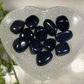 Blue Goldstone Tumblestones , Manmade Crystals , Goldstone , Consciously Sourced , UK Crystals