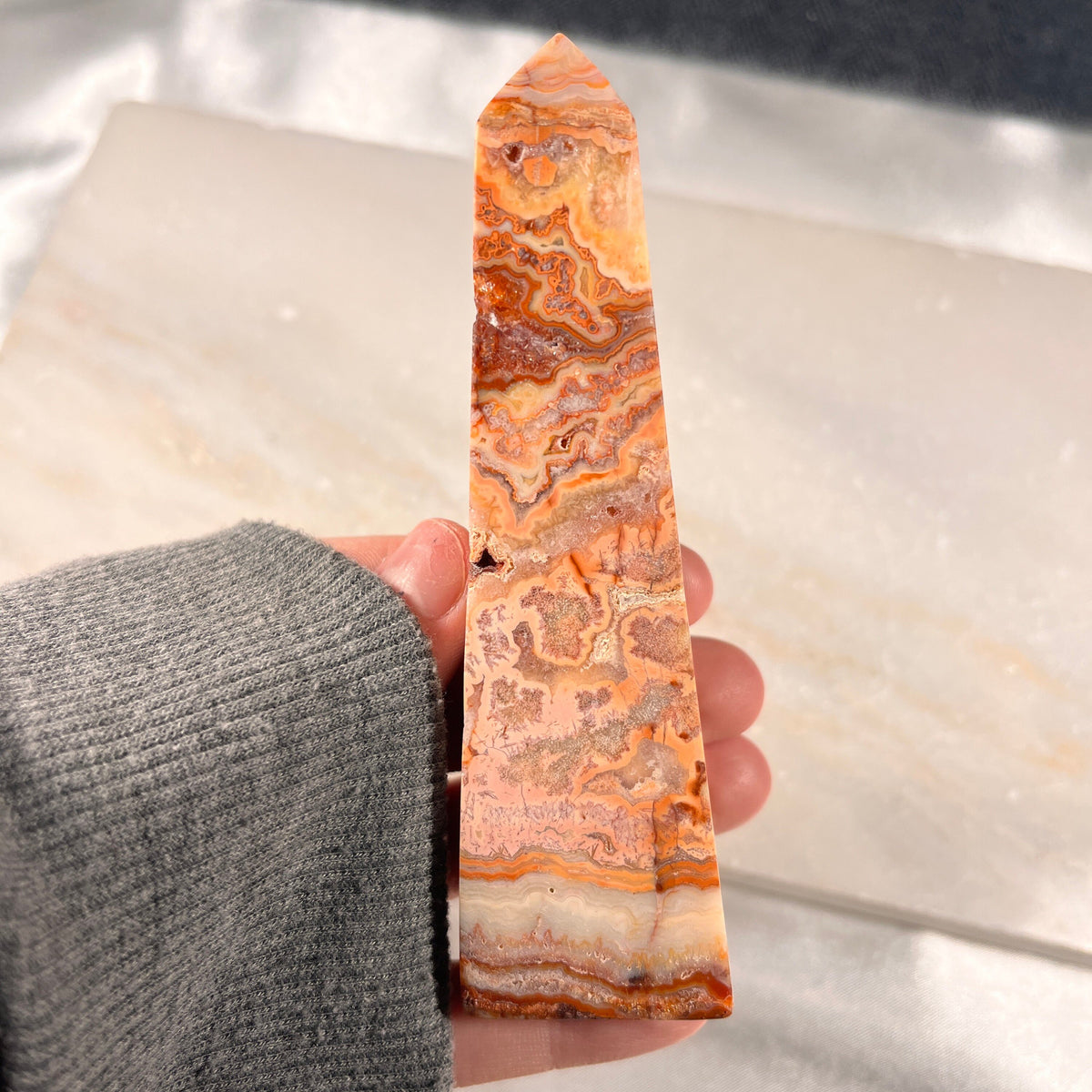 Pink Crazy Lace Agate Towers, High Quality Crystal Towers, Crystal Statement Pieces, Heart Chakra Healer, Consciously Sourced UK Crystals